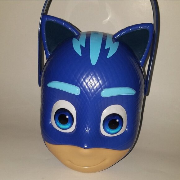 NEW Catboy PJ Masks Cat Stripe King Halloween Toddler Costume + Candy Bucket Lot - Picture 9 of 12